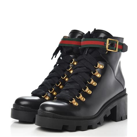 gucci woven combat boots|gucci combat boots for women.